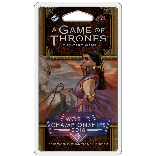 A Game of Thrones LCG SE: 2018 World Championship Deck Other decks Fantasy Flight Games