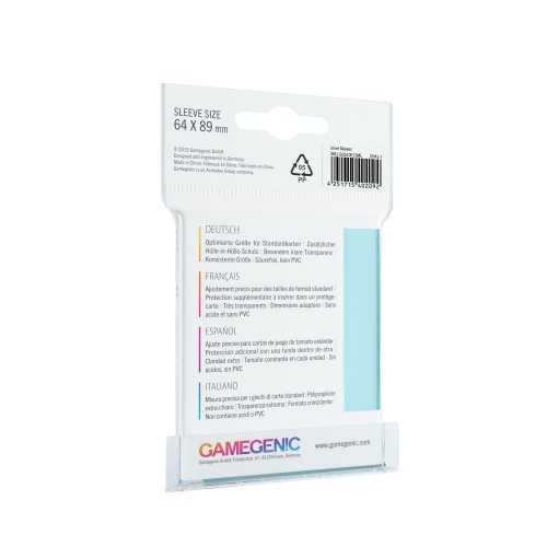 Koszulki na karty Gamegenic: Wewnętrzne CCG (63x88 mm), 100 sztuk Gamegenic Gamegenic Koszulki na karty Gamegenic: Wewnętrzne CCG (63x88 mm), 100 sztuk Gamegenic Gamegenic