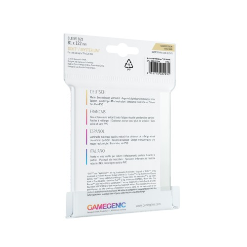 Koszulki na karty Gamegenic: Matte Dixit (79x120mm), 90 sztuk Gamegenic Gamegenic