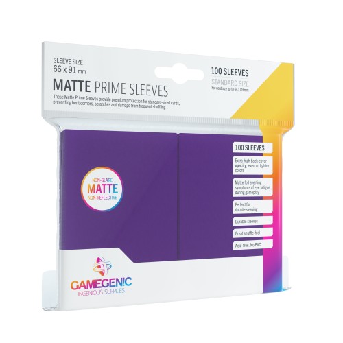 Koszulki na karty Gamegenic: Matte Prime CCG (64x89 mm) - Purple, 100 sztuk Gamegenic Gamegenic