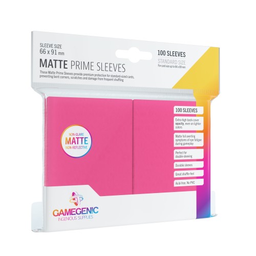 Koszulki na karty Gamegenic: Matte Prime CCG (64x89 mm) - Pink, 100 sztuk Gamegenic Gamegenic