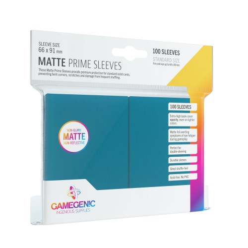 Koszulki na karty Gamegenic: Matte Prime CCG (64x89 mm) - Blue, 100 sztuk Gamegenic Gamegenic