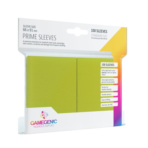 Koszulki na karty Gamegenic: Prime CCG (64x89 mm) - Lime, 100 sztuk Gamegenic Gamegenic