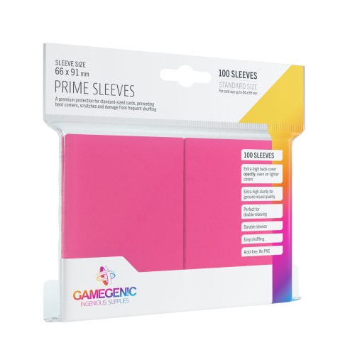 Koszulki na karty Gamegenic: Prime CCG (64x89 mm) - Pink, 100 sztuk Gamegenic Gamegenic