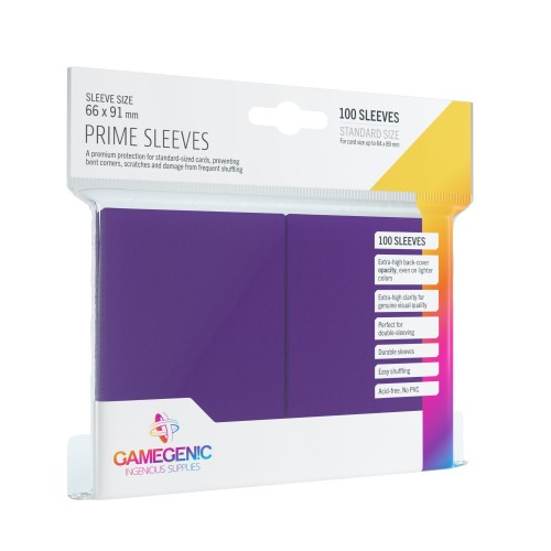 Koszulki na karty Gamegenic: Prime CCG (64x89 mm) - Purple, 100 sztuk Gamegenic Gamegenic