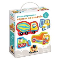 Puzzle progresywne Pojazdy na budowie Gry dla Dzieci Bright Junior Media