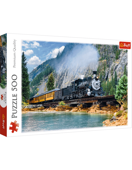 Puzzle 500 el. Górski pociąg Pejzaże Trefl