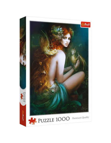 Puzzle 1000 el. Przyjaciółka smoków Fantasy Trefl
