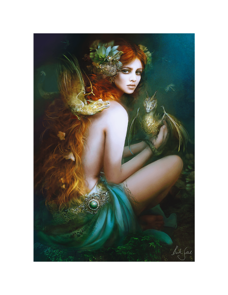 Puzzle 1000 el. Przyjaciółka smoków Fantasy Trefl