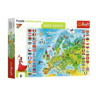 Puzzle Edukacyjne Mapa Europy