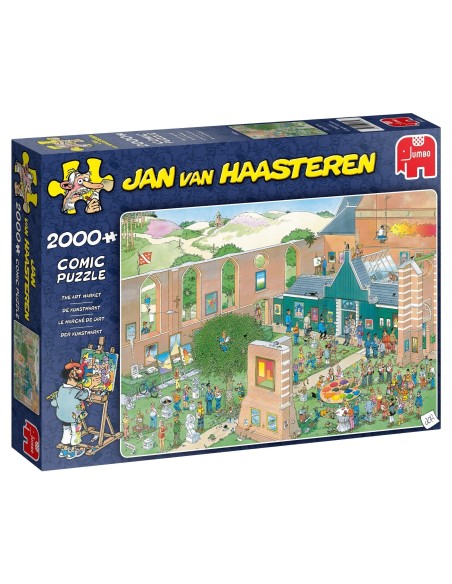 Puzzle 2000 el. JAN VAN HAASTEREN Wystawa dzieł sztuki Seria - Jan Van Haasteren Jumbo