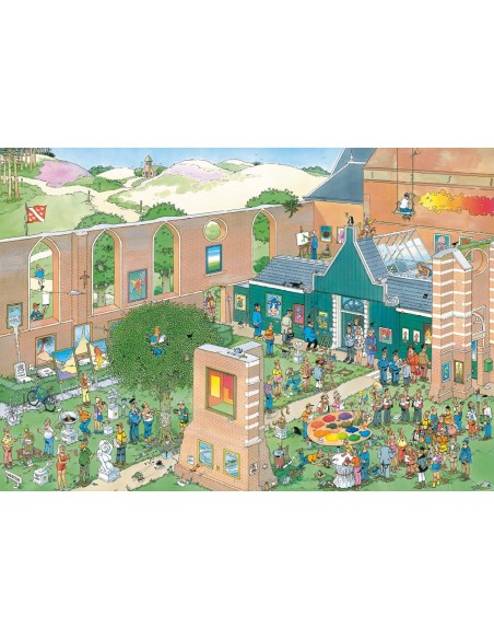 Puzzle 2000 el. JAN VAN HAASTEREN Wystawa dzieł sztuki Seria - Jan Van Haasteren Jumbo