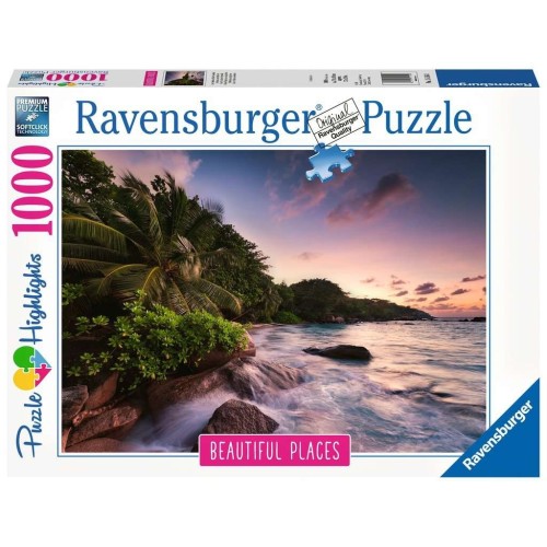Puzzle 1000 el. Wyspa Praslin Seszele Pejzaże Ravensburger
