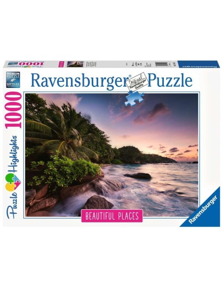 Puzzle 1000 el. Wyspa Praslin Seszele Pejzaże Ravensburger