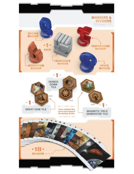 Terraformacja Marsa: Big Storage Box + kafle 3D (edycja polska) Dodatki do Gier Planszowych Rebel