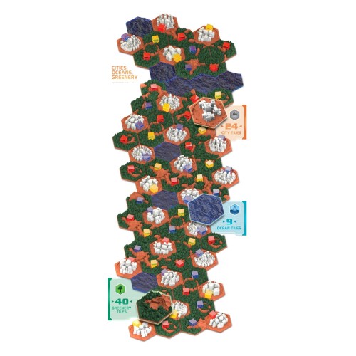 Terraformacja Marsa: Big Storage Box + kafle 3D (edycja polska) Dodatki do Gier Planszowych Rebel