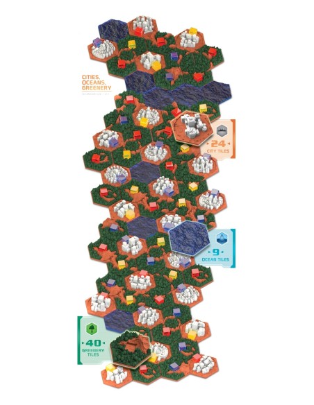 Terraformacja Marsa: Big Storage Box + kafle 3D (edycja polska) Dodatki do Gier Planszowych Rebel