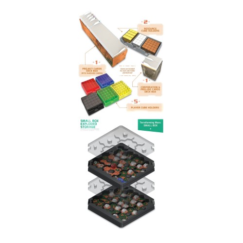 Terraformacja Marsa: Big Storage Box + kafle 3D (edycja polska) Dodatki do Gier Planszowych Rebel