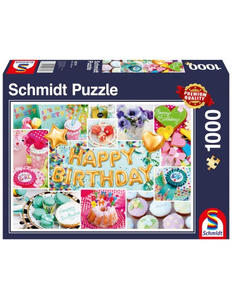 PQ Puzzle 1000 el. Happy Birthday Inspiracje Schmidt Spiele PQ Puzzle 1000 el. Happy Birthday Inspiracje Schmidt Spiele