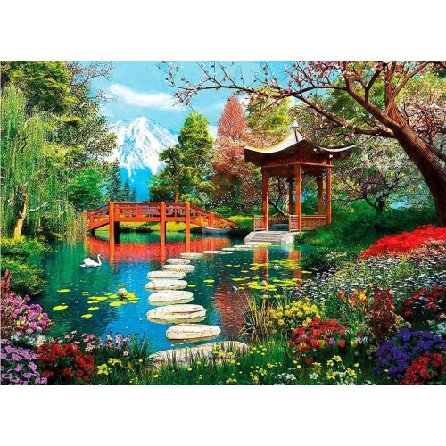 Puzzle 1000 el. Fuji Garden Pejzaże Clementoni