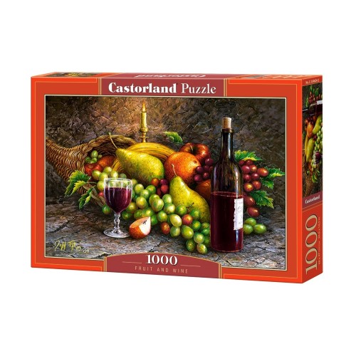Puzzle 1000 el. Martwa Natura - wino i owoce Martwa Natura Castorland