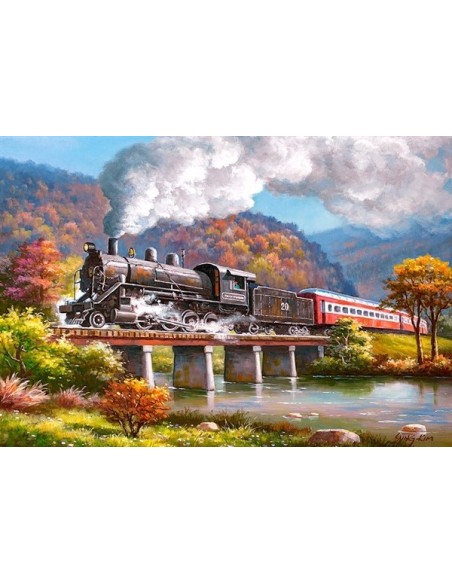 Puzzle 500 el. Żelazny koń Motorozycja Castorland