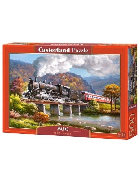 Puzzle 500 el. Żelazny koń Motorozycja Castorland
