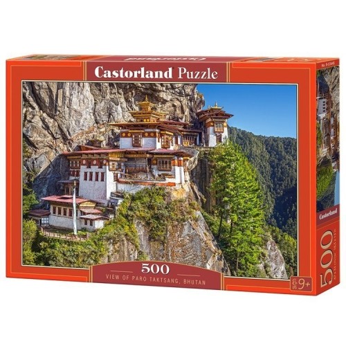 Puzzle 500 el. View of Paro Taktsang, Bhutan Pejzaże Castorland