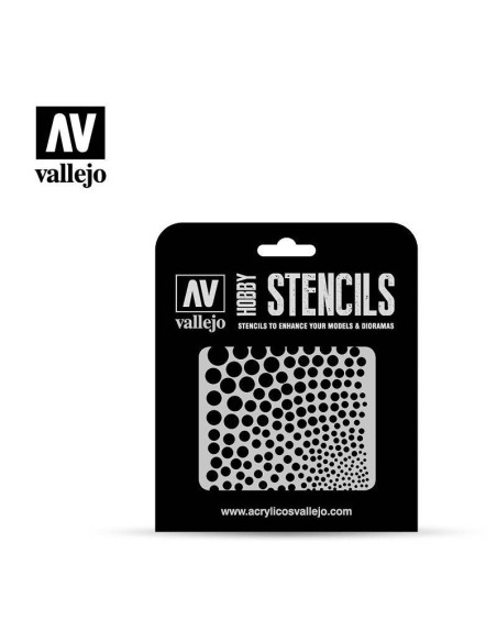 Szablon ST-SF002 Circle Textures Szablony modelarskie Vallejo