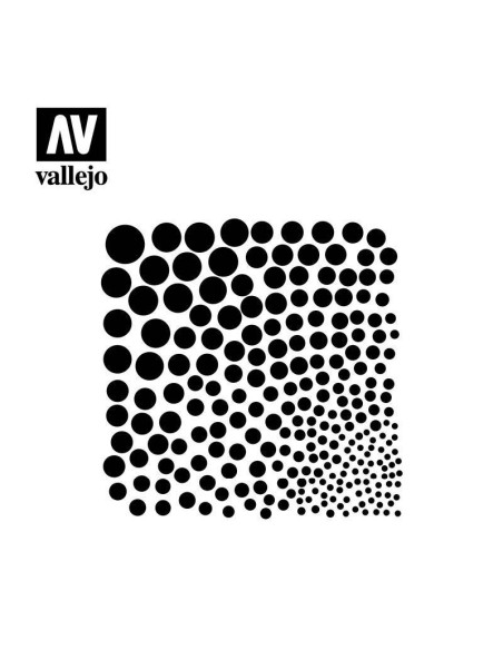 Szablon ST-SF002 Circle Textures Szablony modelarskie Vallejo