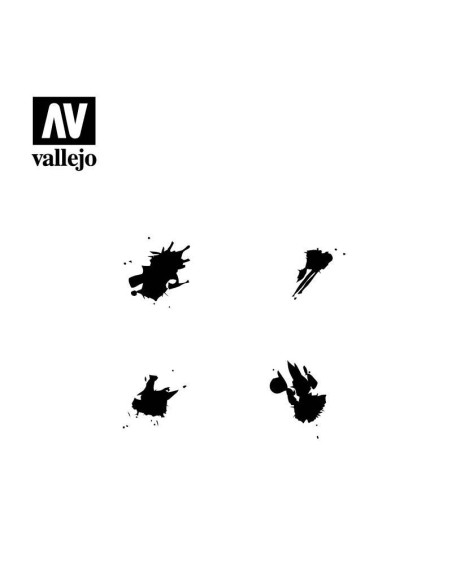 Szablon ST-TX004 Petrol Spills Szablony modelarskie Vallejo