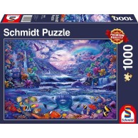 PQ Puzzle 1000 el. Oaza w blasku księżyca Zwierzęta Schmidt Spiele