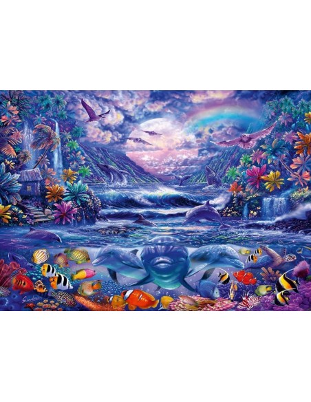 PQ Puzzle 1000 el. Oaza w blasku księżyca Zwierzęta Schmidt Spiele