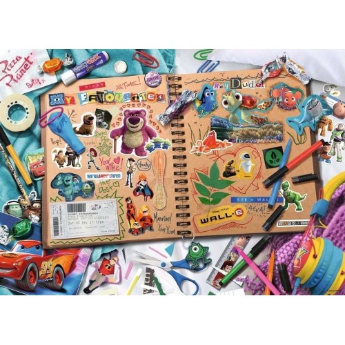 Puzzle 1000 el. Disney Pixar scrapbook Inspiracje Ravensburger