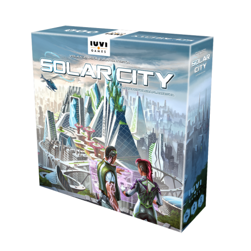 Solar City + budynek Crown - karta + 9 żetonów Strategiczne IUVI Games