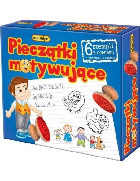 Pieczątki motywujące Edukacyjne Adamigo