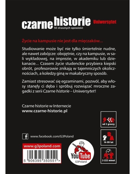 Czarne historie - Uniwersytet Imprezowe G3