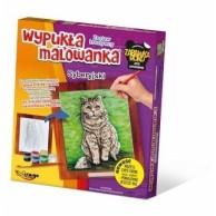 Wypukła malowanka [Zestaw Kreatywny] Kot Syberyjski Zabawki kreatywne  Mirage-Hobby
