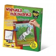 Wypukła malowanka [Zestaw Kreatywny] KOŃ Andaluzyjski Zabawki kreatywne  Mirage-Hobby