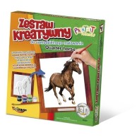 Wypukła malowanka [Zestaw Kreatywny] KOŃ Quarter Horse Zabawki kreatywne  Mirage-Hobby