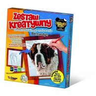 Wypukła malowanka [Zestaw Kreatywny] PIES Bernardyn Zabawki kreatywne  Mirage-Hobby