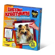 Wypukła malowanka [Zestaw Kreatywny] PIES Owczarek Szetlandzki Zabawki kreatywne  Mirage-Hobby