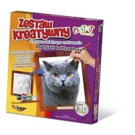 Wypukła malowanka [Zestaw Kreatywny] Kot Brytyjski krótkowłosy Zabawki kreatywne  Mirage-Hobby