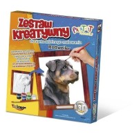 Wypukła malowanka [Zestaw Kreatywny] PIES Rottweiler Zabawki kreatywne  Mirage-Hobby