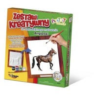 Wypukła malowanka [Zestaw Kreatywny] KOŃ Angielski Zabawki kreatywne  Mirage-Hobby