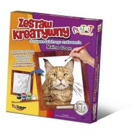 Wypukła malowanka [Zestaw Kreatywny] Kot Maine coon Zabawki kreatywne  Mirage-Hobby
