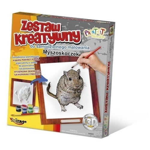 Wypukła malowanka [Zestaw Kreatywny] Myszoskoczek Zabawki kreatywne  Mirage-Hobby