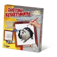 Wypukła malowanka [Zestaw Kreatywny] Świnka morska Zabawki kreatywne  Mirage-Hobby