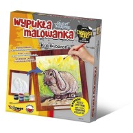 Wypukła malowanka [Zestaw Kreatywny] FUTRZAK Królik Baran Zabawki kreatywne  Mirage-Hobby