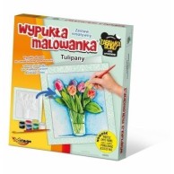 Wypukła malowanka [Zestaw Kreatywny] KWIATY Tulipany Zabawki kreatywne  Mirage-Hobby